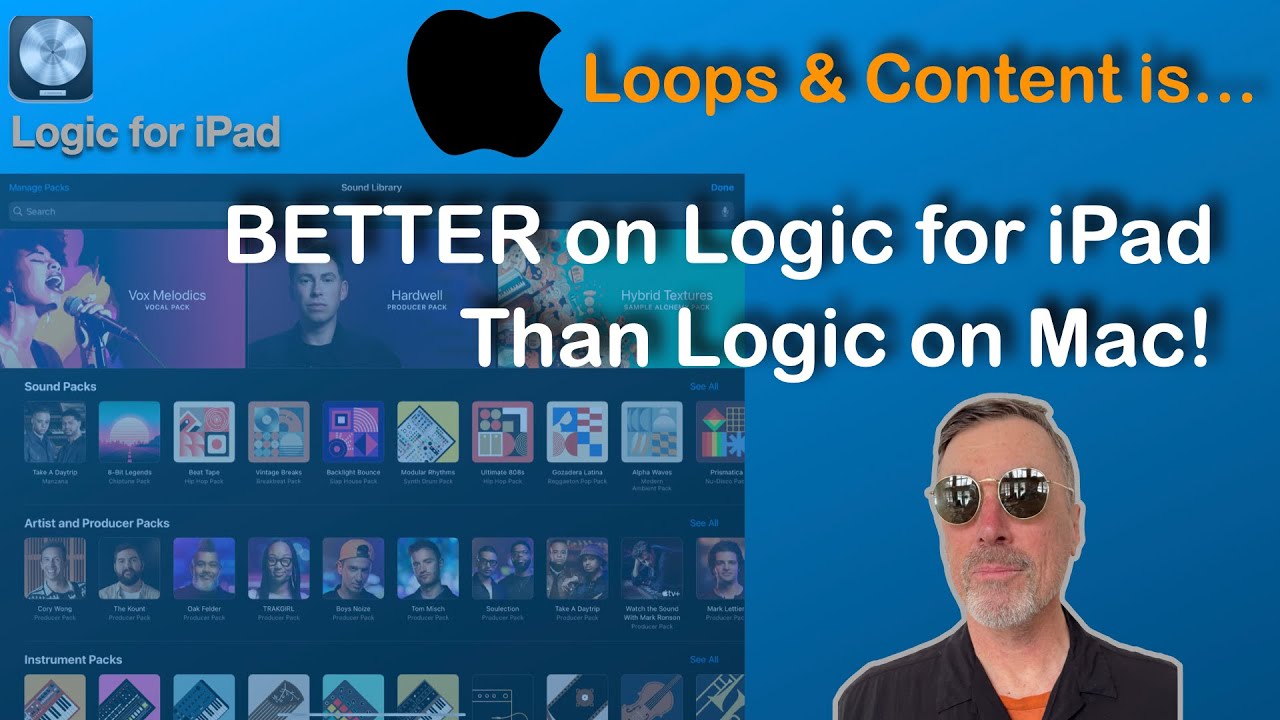 Apple Content | Better on Logic for iPad than Logic on a Mac!