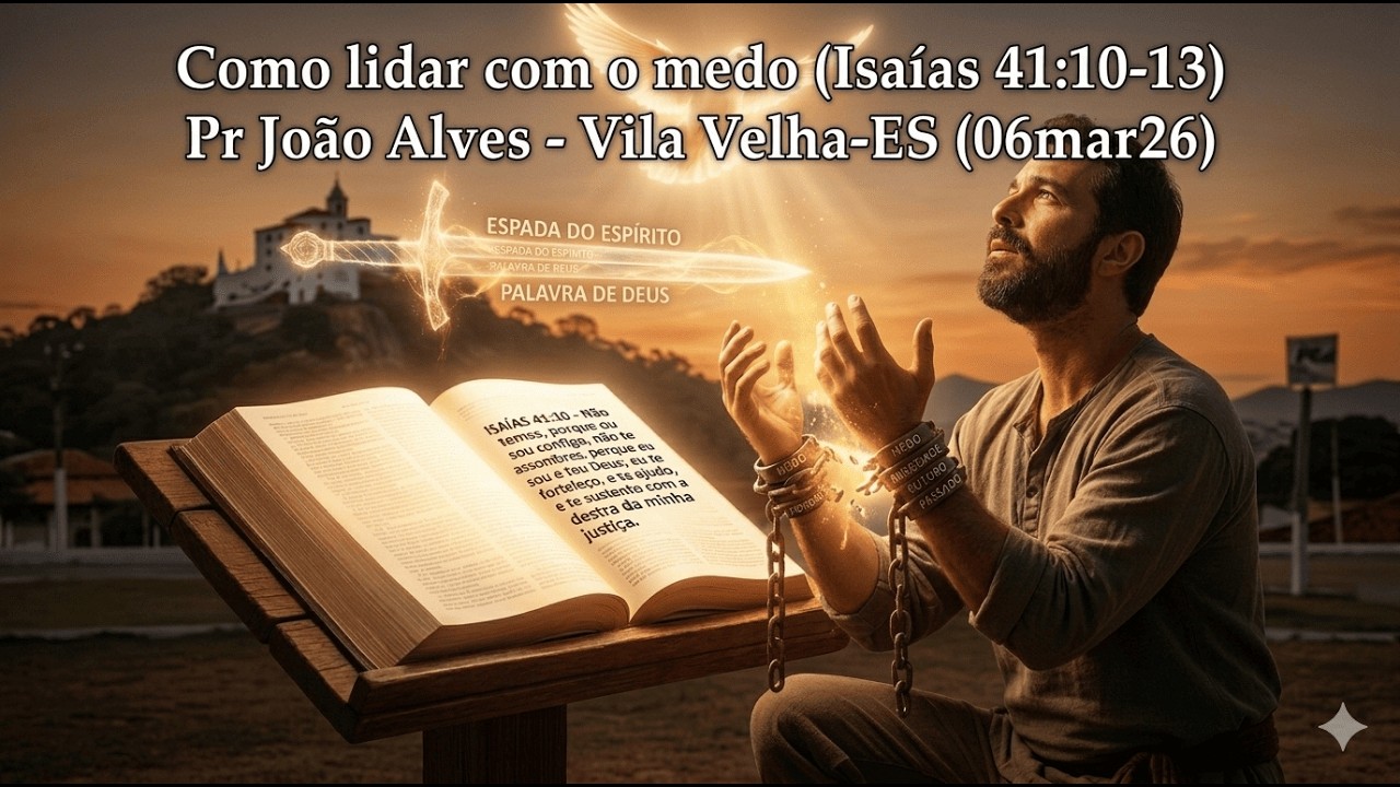 #0062 - Como lidar com o medo (Isaías 41:10-13) Pr João Alves - Vila Velha-ES (06mar26)