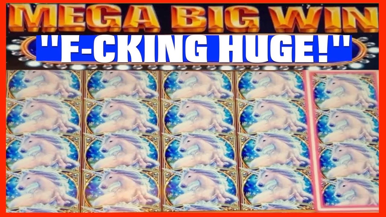 **DOUBLE MEGA WIN!!!** AMAZING BONUS!!! MYSTICAL UNICORN WMS SLOT MACHINE
