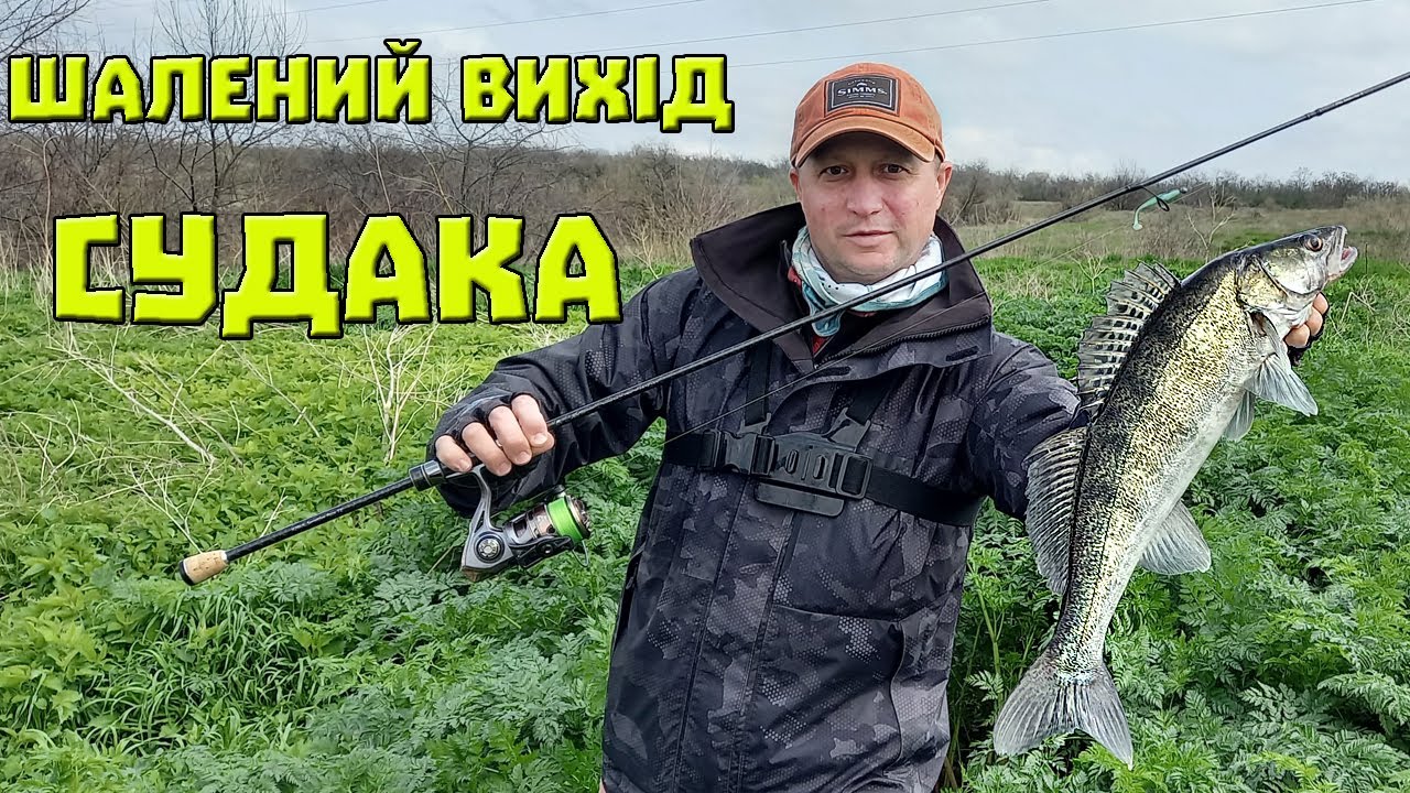 ПРОСТА ПРОВОДКА на СУДАКА. рибалка на спінінг 2023