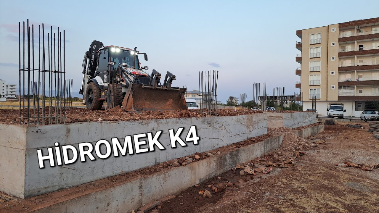 Hidromek k4 ile temel dolgusu