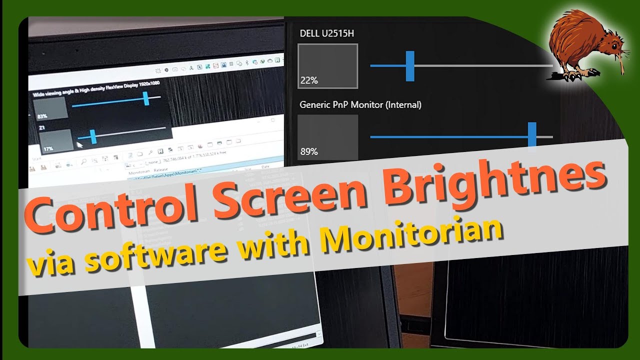 Monitorian &ndash; Control screen brightness via software