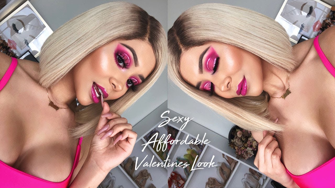 Drugstore Valentines Makeup Look