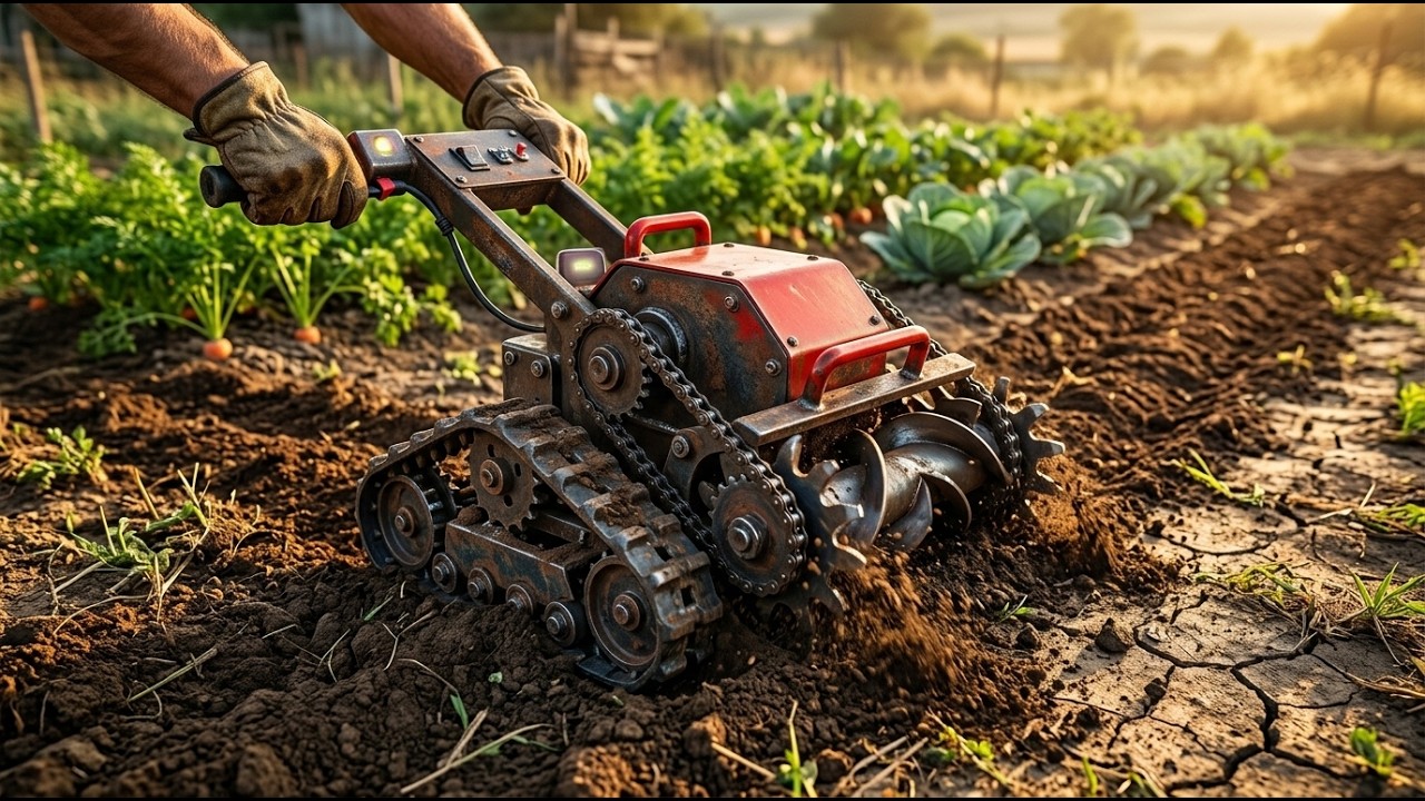 ¡NO Cavarás Más! Esta Mini-Oruga Hace TODO el Trabajo Sucio!