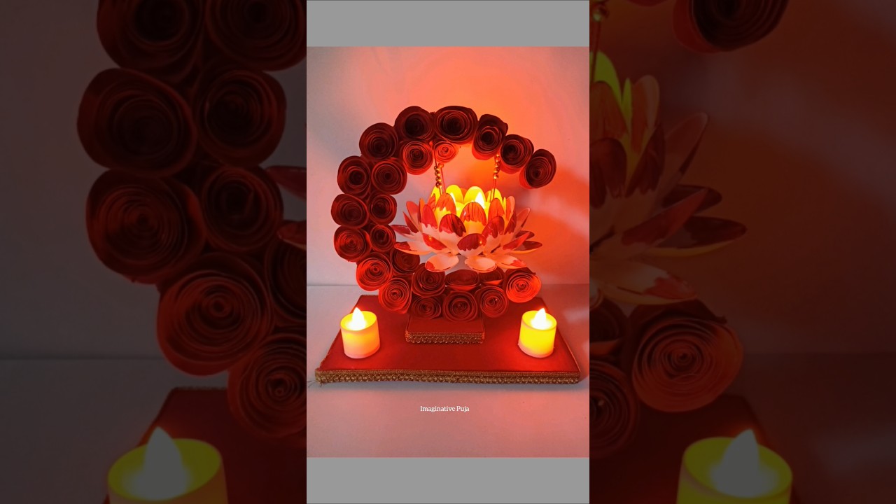 DIY Plastic Spoons Candle Holder 💫|#shorts #viralshort #plasticspoon #candleholder #diwali #craft