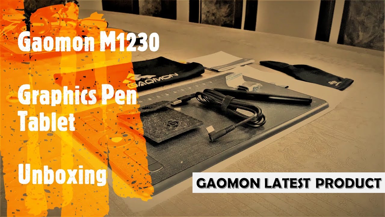 GAOMON M1230 Unboxing | Digital Pen Tablet [English subtitles]