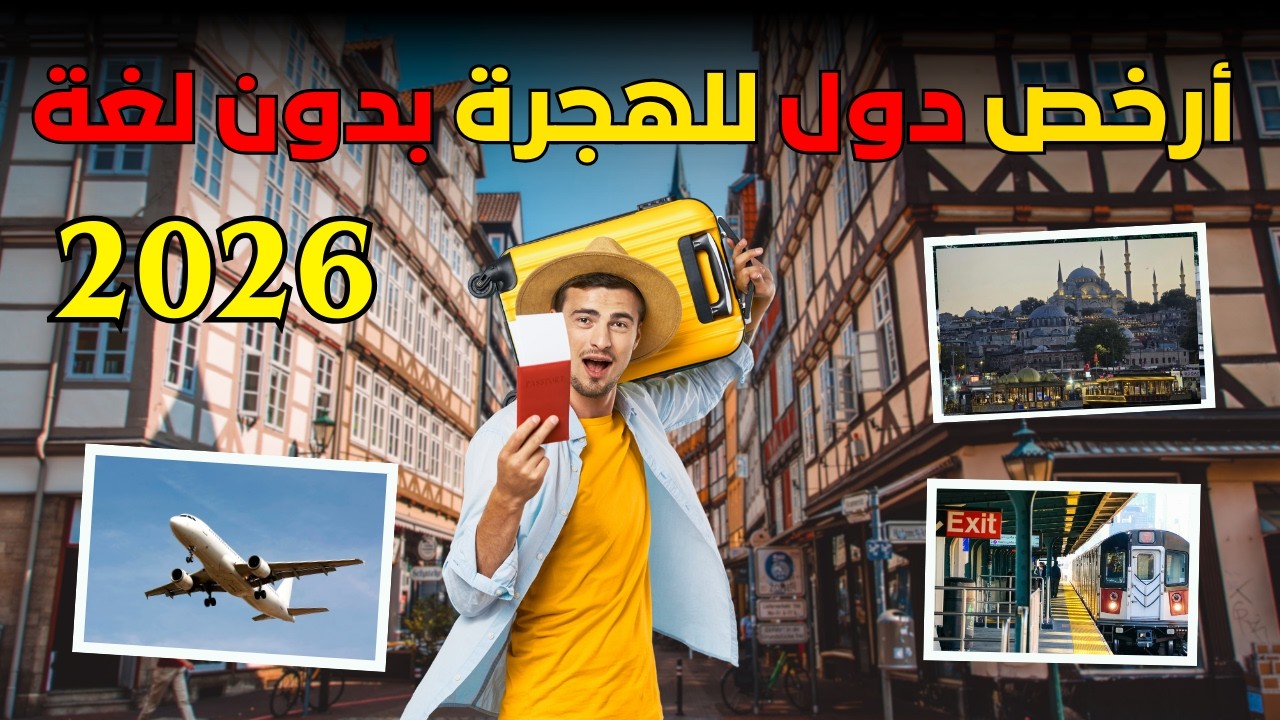 🔵الهجرة والسفر والعمل في الخارج 2026..  أسهل الدول للإقامة بتكلفة منخفضة وفرص مضمونة😲