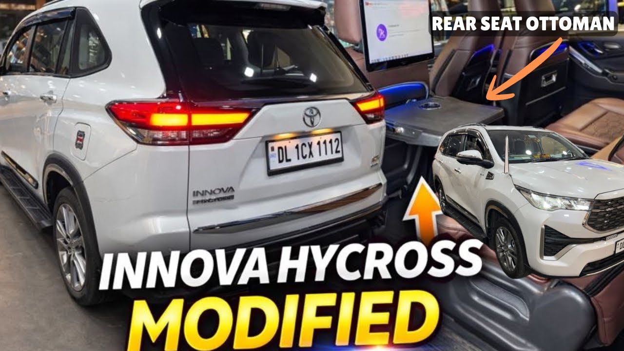 INNOVA HYCROSS MODIFICATION ✅ TOYOTA INNOVA HYCROSS MODIFIED ✅ REAR SEAT OTTOMAN INSTALLED ✅