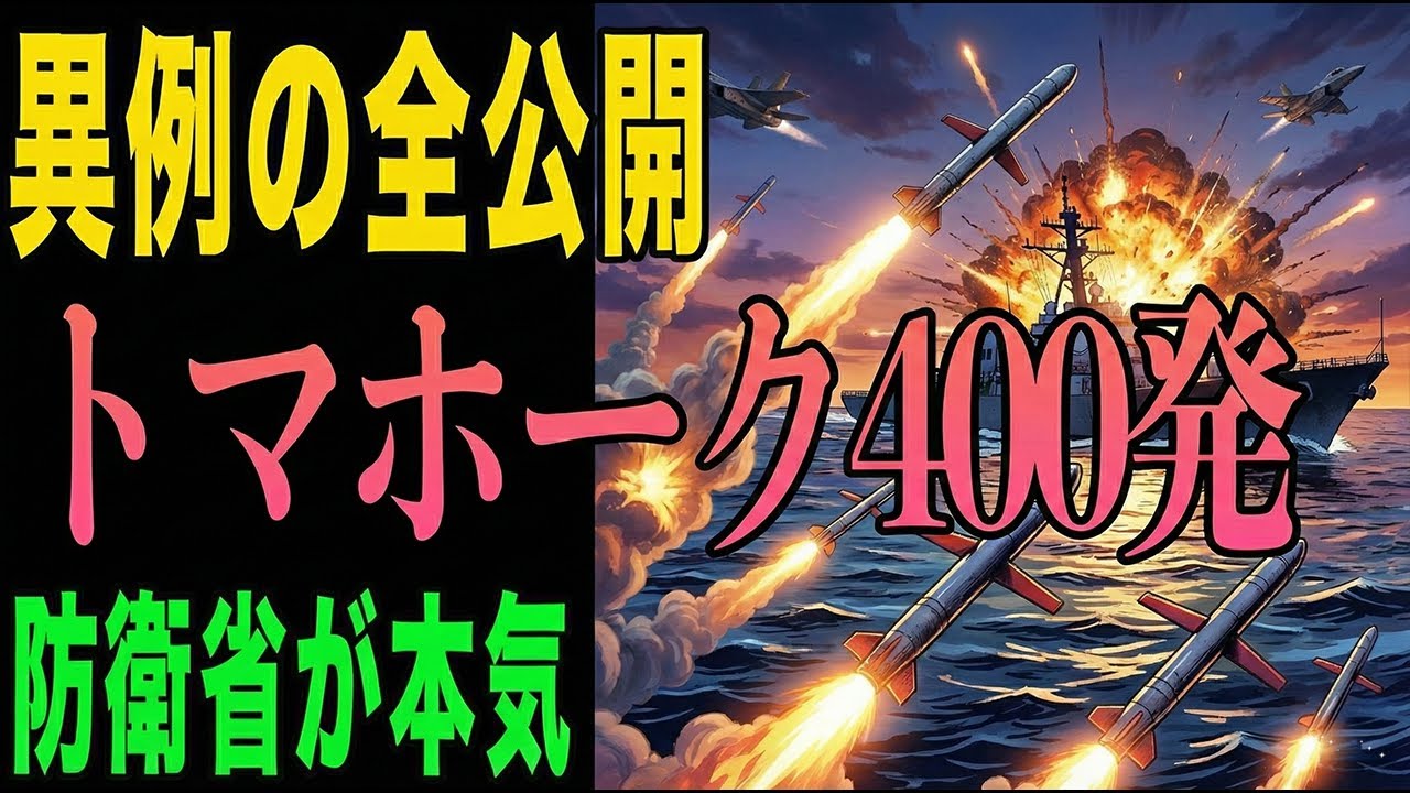 【衝撃】射程1500km！日本の国産ミサイルとトマホーク400発が変える防衛戦略の全貌
