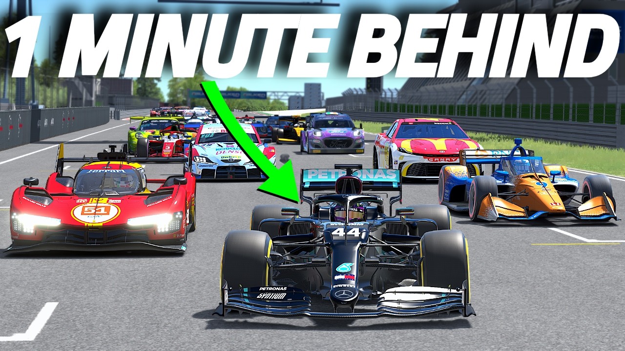 Can The FASTEST F1 Car Pass These Cars Starting 1 MINUTE BEHIND?