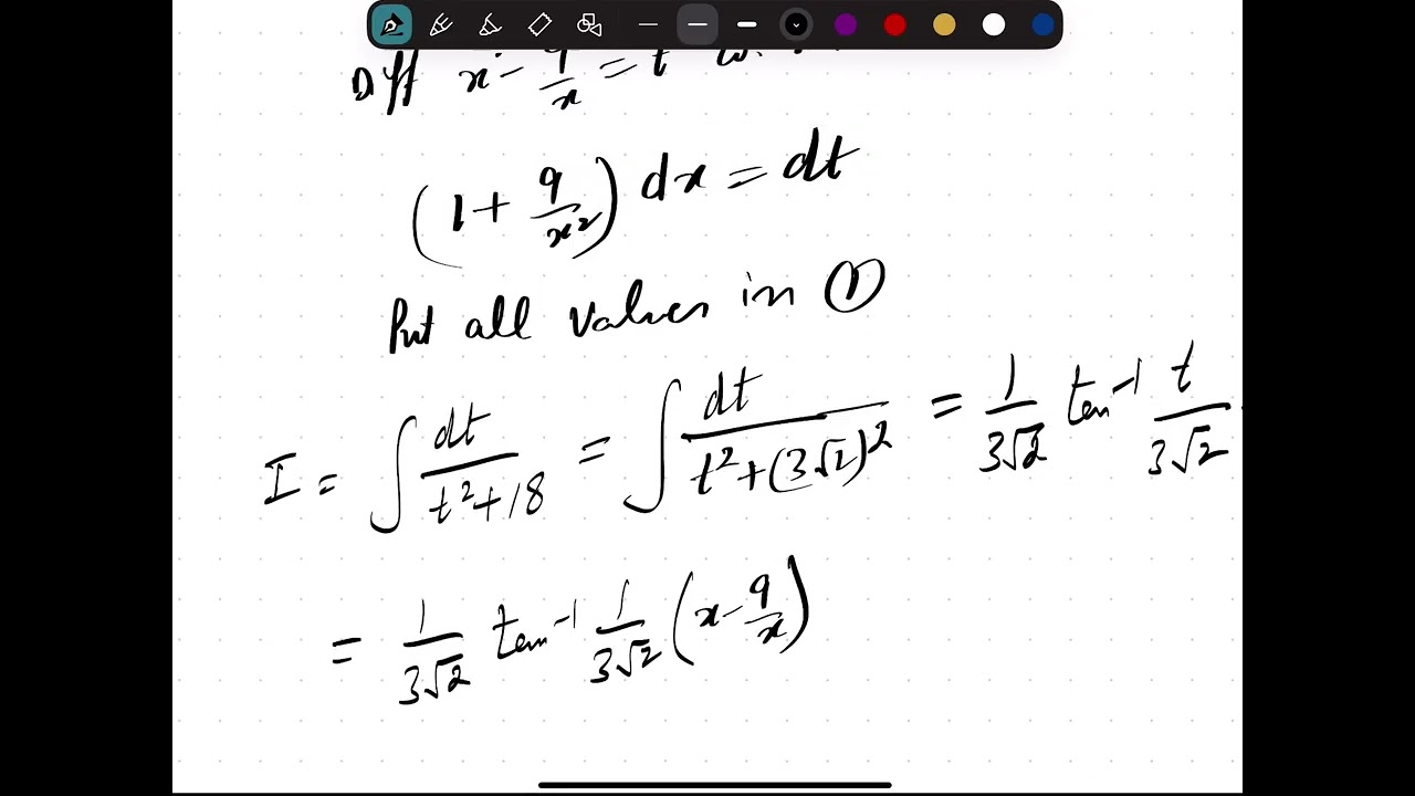 Integral with an Algebraic Function 2/7