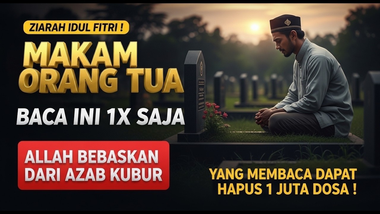 ZIARAH IDUL FITRI KE MAKAM ORANG TUA, SEMPATKAN BACA AYAT INI 1x SAJA, BEBAS AZAB,HAPUS SEJUTA DOSA🤲