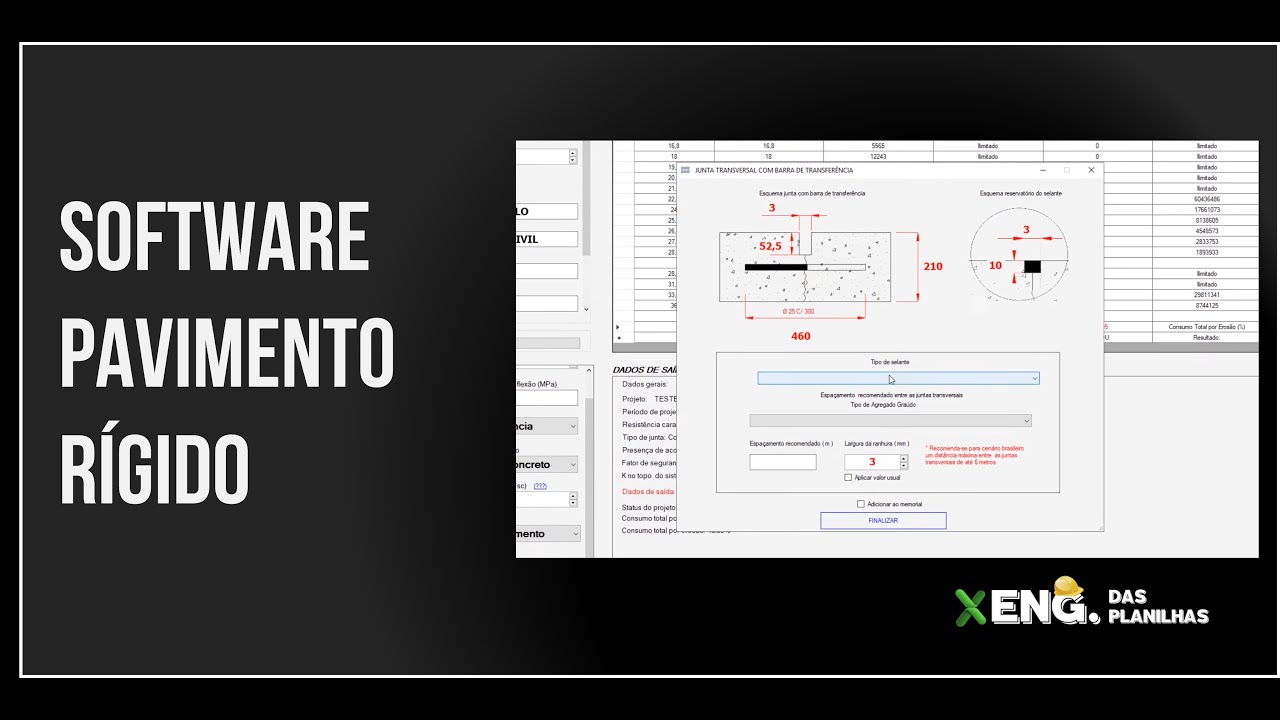 SOFTWARE PARA DIMENSIONAMENTO DE PAVIMENTO RÍGIDO (WHATSAPP +55 19 996746157)
