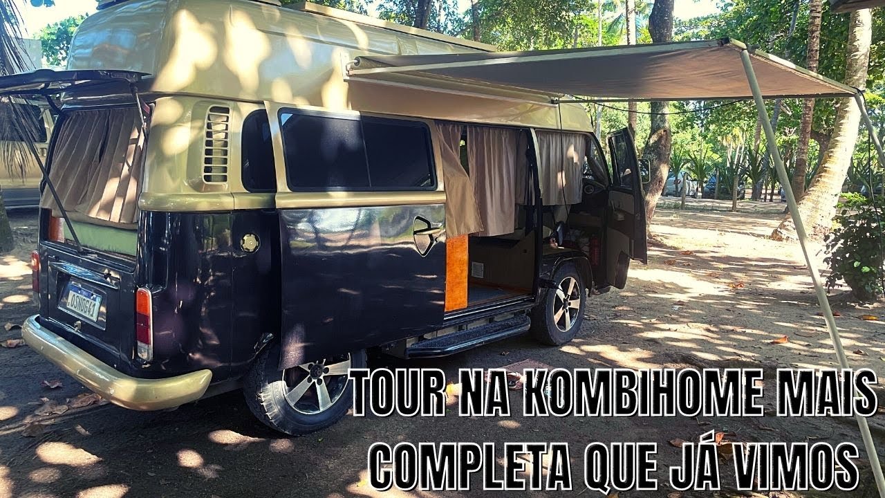 TOUR KOMBI HOME COM TETO ALTO - BANHEIRO - MÁQUINA DE LEVAR - AR CONDICIONADO E TV