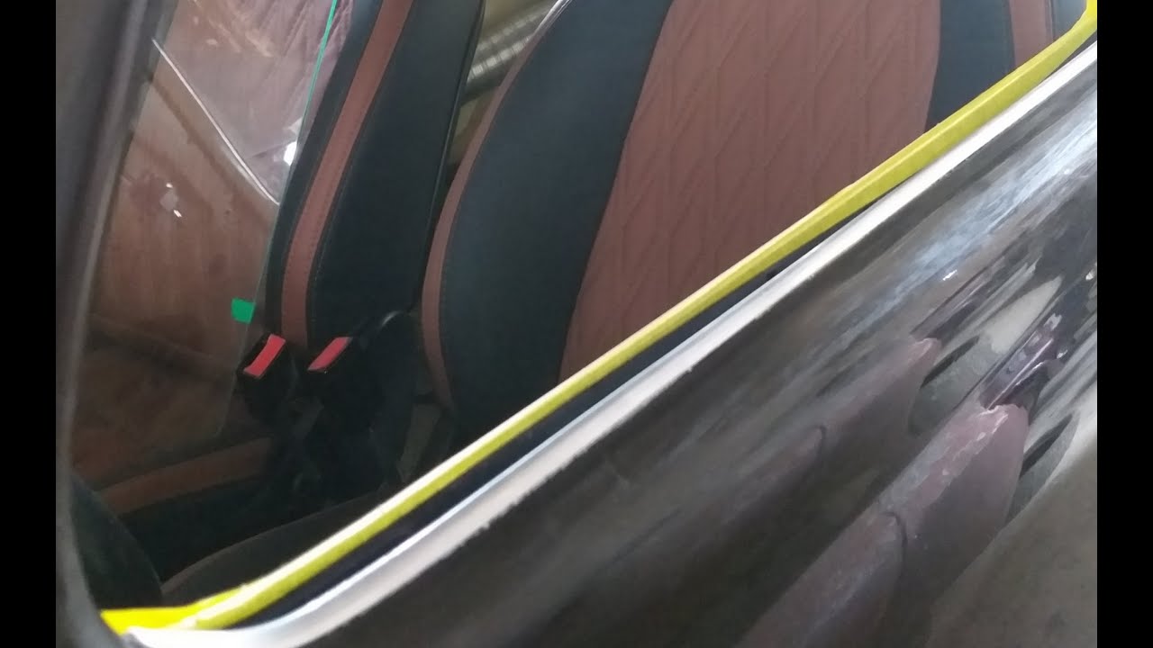 Vidro inteiriço do fusca - colocação da pestana e friso