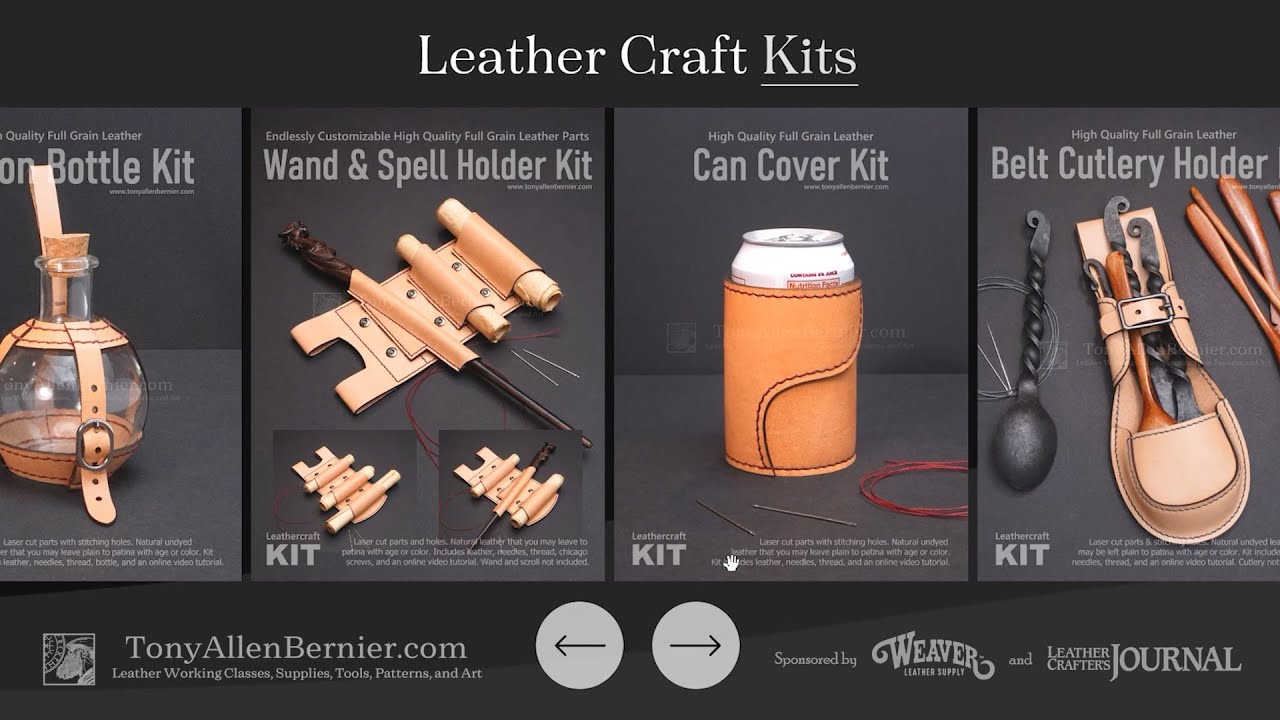 Getting started with Leather Craft Kits. Beginners Guide to DIY Leathercrafting Kits.