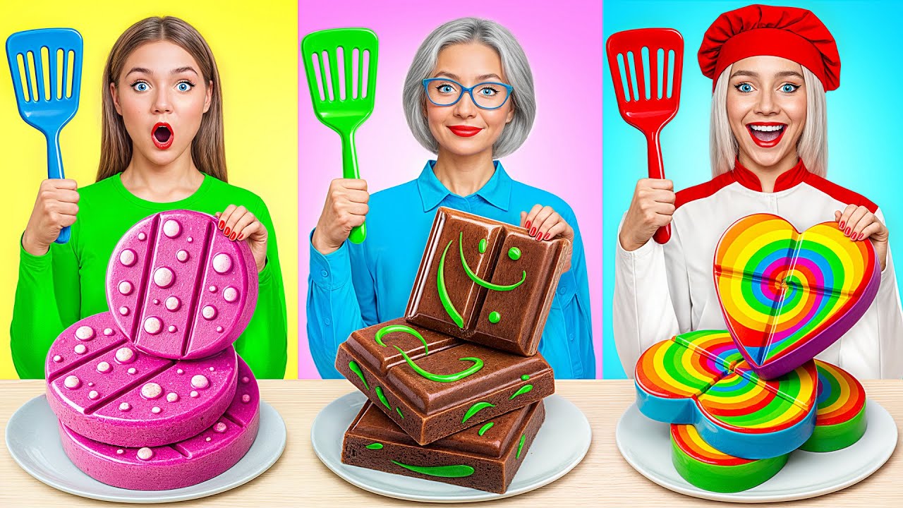 Reto De Cocina Yo vs Abuela | Ideas Locas Para Cocinar de Bubba DO Challenge