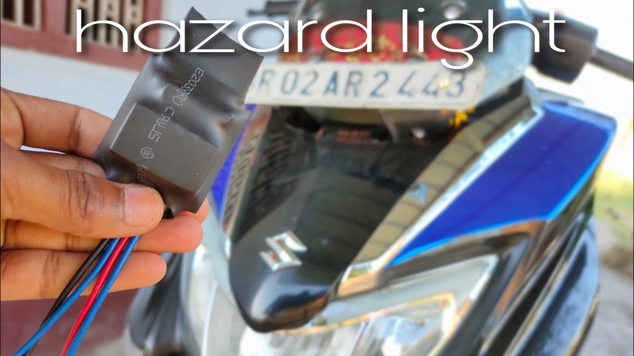 Hazard light installation 🟡 🟡#KSN125