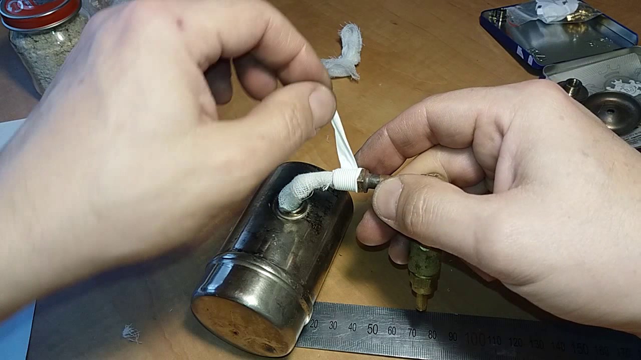 🛠 Примус ПТ-1. (ч.3/4) Восстановление, ремонт. Установка штока, фитиля, иглы.