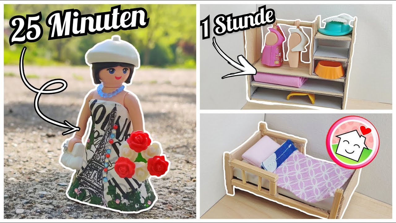 Playmobil Instagram Bastel-Challenge: 25, 15 Minuten Zeit, Familie Hauser - Playmobil DIY Deustch