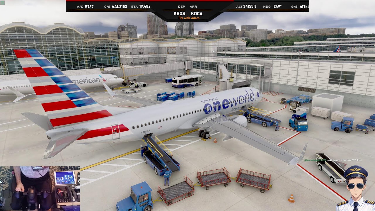 MSFS 2024 LIVE  / BOSTON TO  WASHINGTON DCA