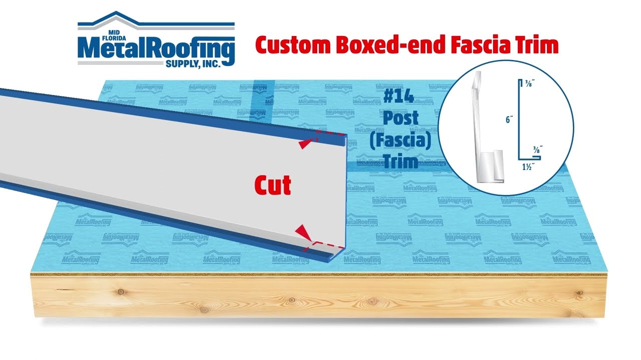 Install Boxed Fascia and Eave Trim (Standing Seam)