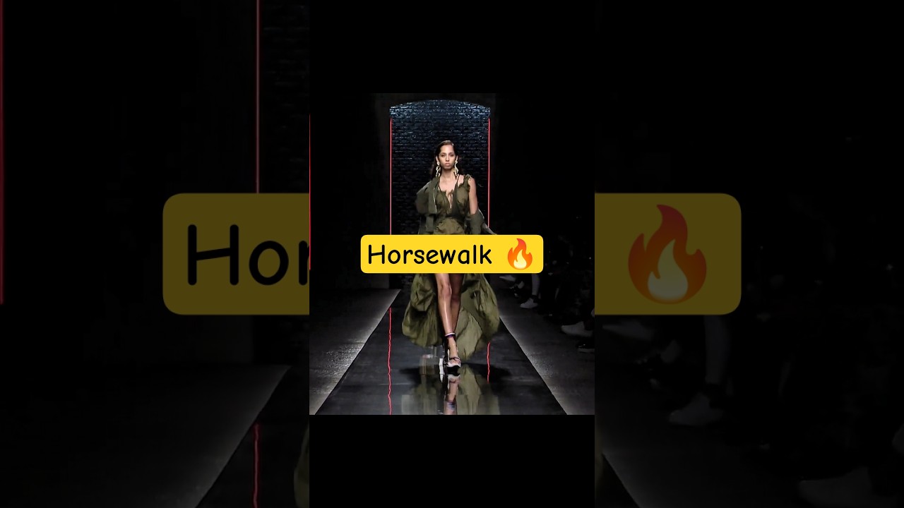 The Catwalk is good but the Horsewalk 🔥#yasminwijnaldum #alexconsani #anokyai #runway