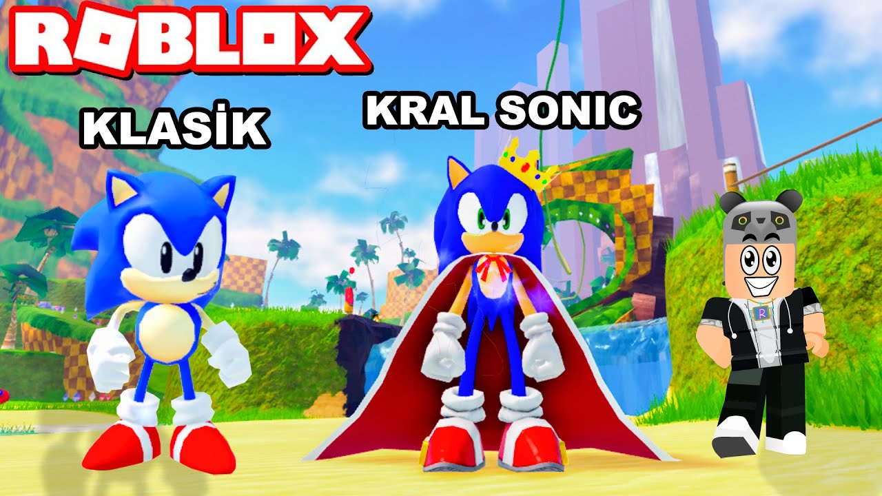 Klasik ve Kral Sonic Aldım!! Sonic Oyunu - Panda ile Roblox Sonic Speed Simulator