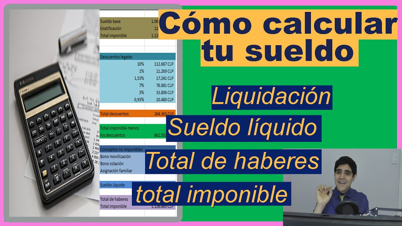 Calcular *SUELDO LÍQUIDO* #Chile (en EXCEL) 💸 Servicios Legales José Guzmán👨‍💼
