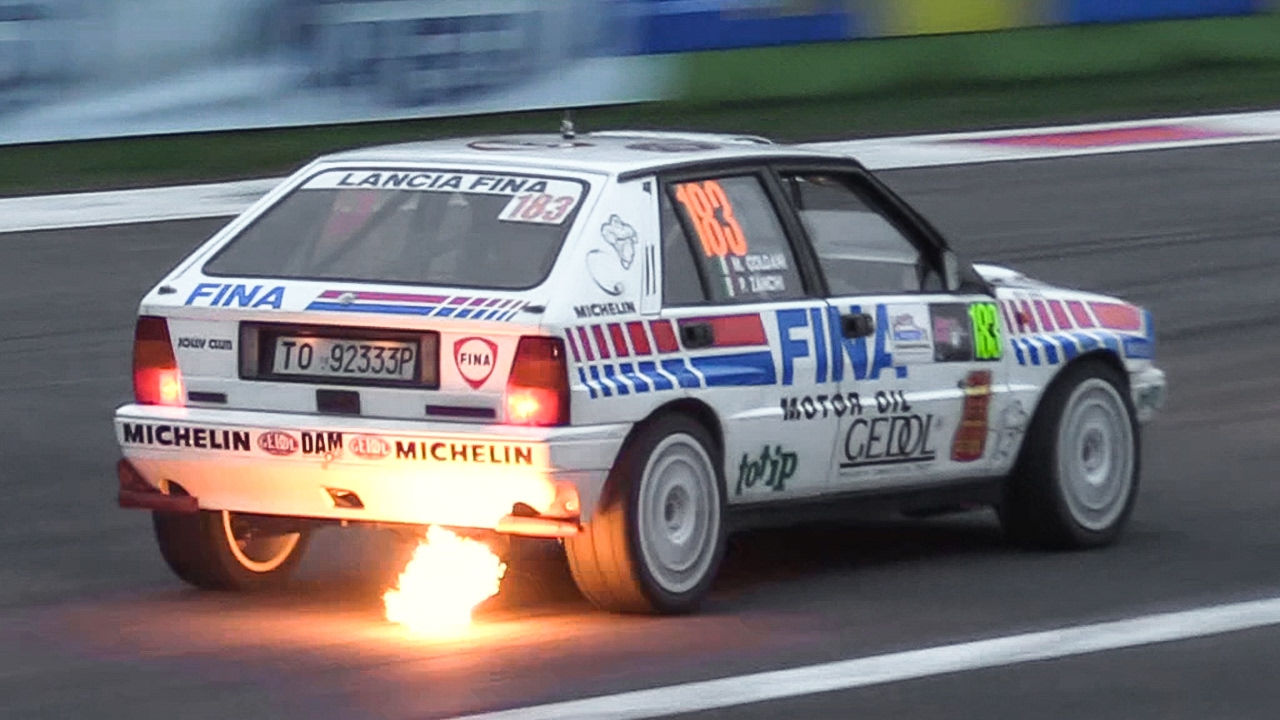 Lancia Delta HF Integrale Rally Group A - Sound, Flames, Action & More!!