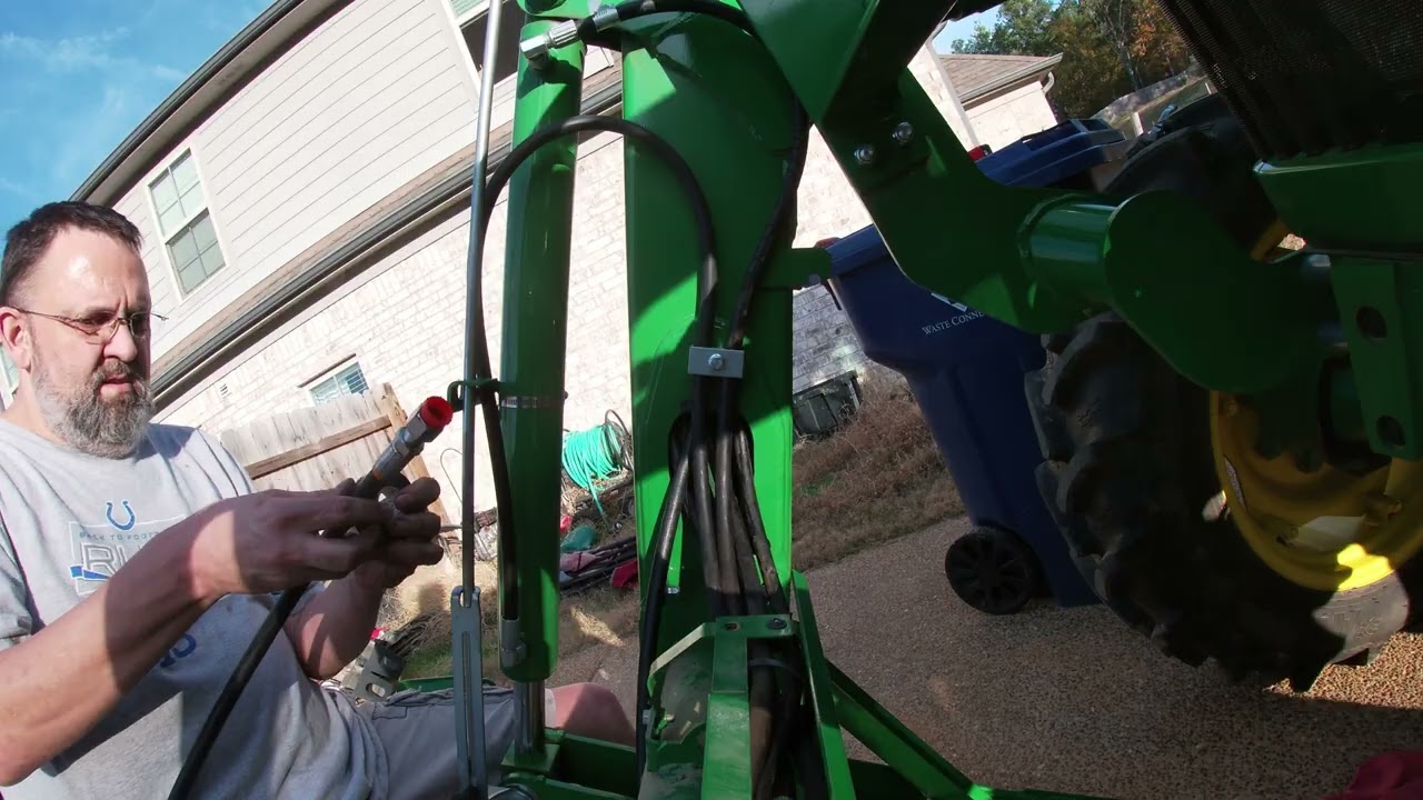 John Deere 5075E Third Function Install on 520M Loader Pt 2