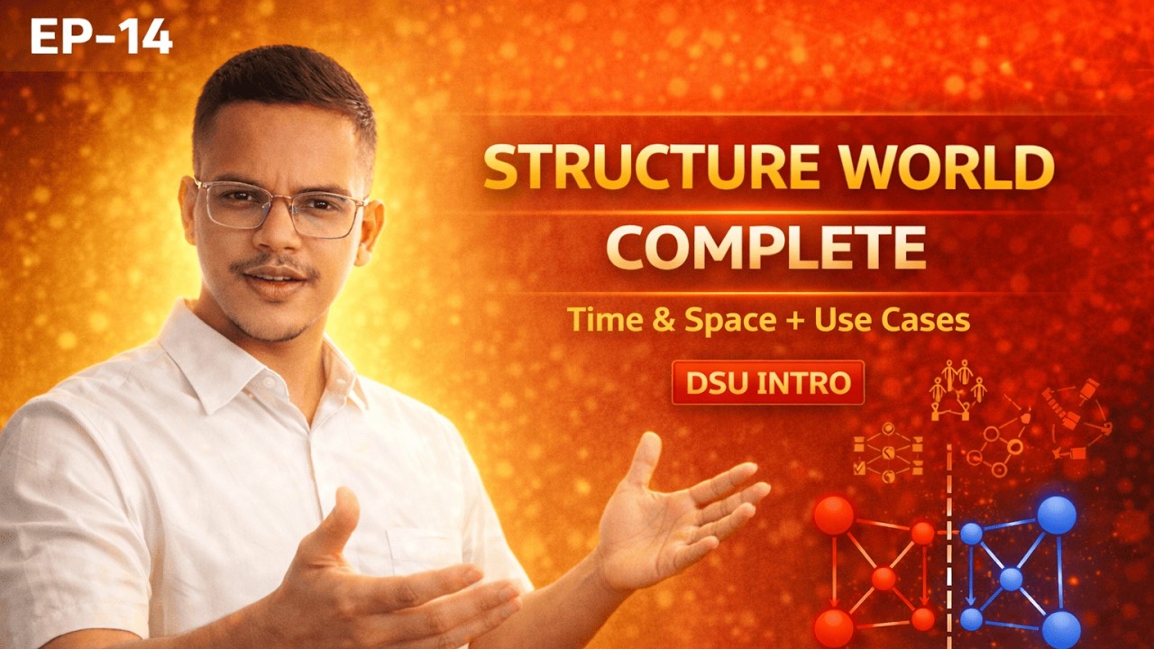 Structure World Complete | Time & Space + Real Use Cases + DSU Intro (EP-14) | Phase 2.1.6