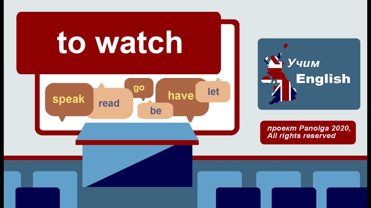 🎓 12 - verb ‘TO WATCH’ - forms, usage, examples / English  LISTENING & 󠀦󠀦SPEAKING Practice
