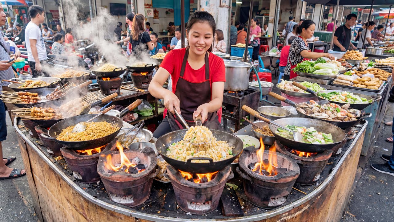 Obsessed with Border Street Food! China&rsquo;s Night Walk Packed with Flavor & Crowds
