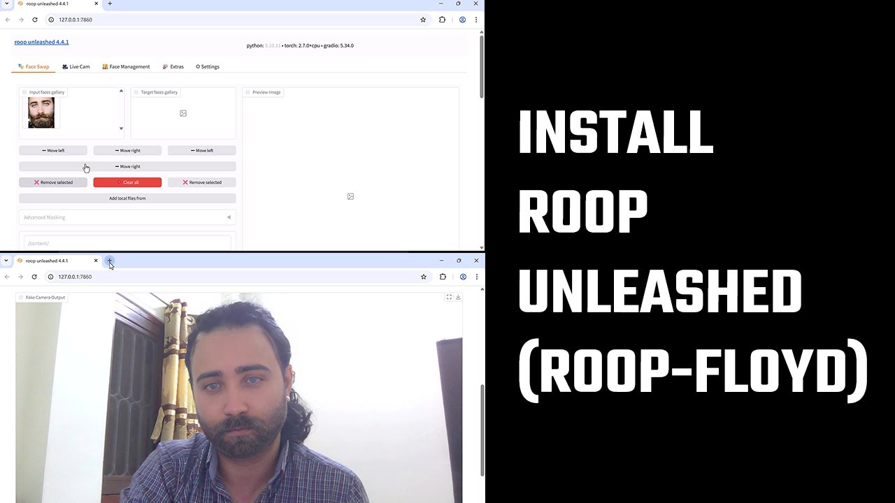 How to install Roop Unleashed (Roop Floyd) | DeepLiveCam | DeepFake | iRoopDeepFaceCam