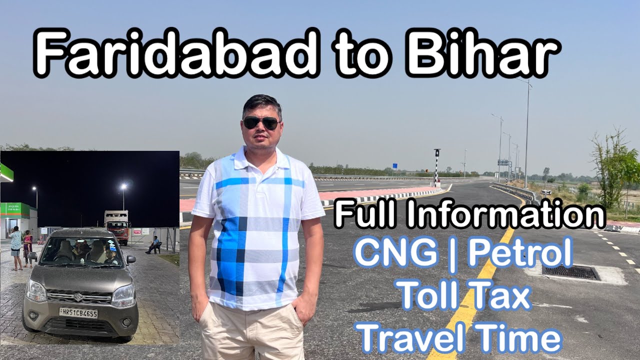 Delhi (Faridabad) to Bihar by Road Car WagonR CNG #roadtrip #longdrive #youtubeviral #familytrip