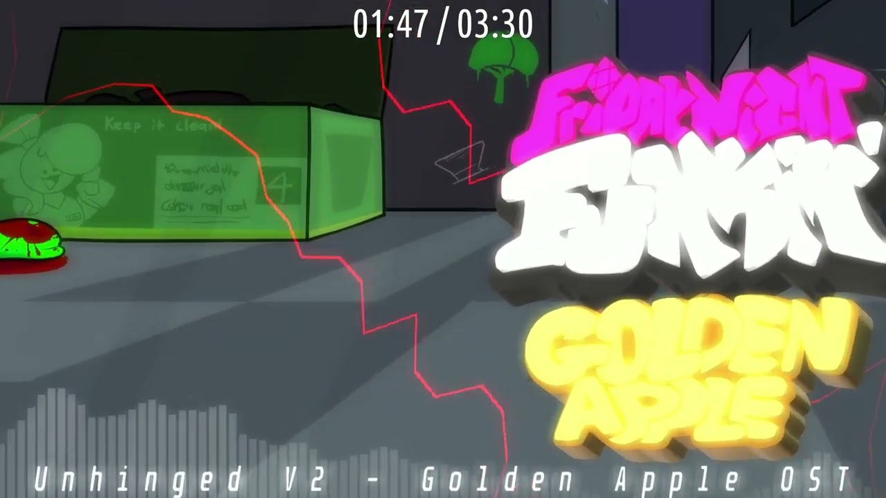 VS. Dave and Bambi: Golden Apple (Early 1.5) - Unhinged V2 (Visualizer) [September 22, 2022]