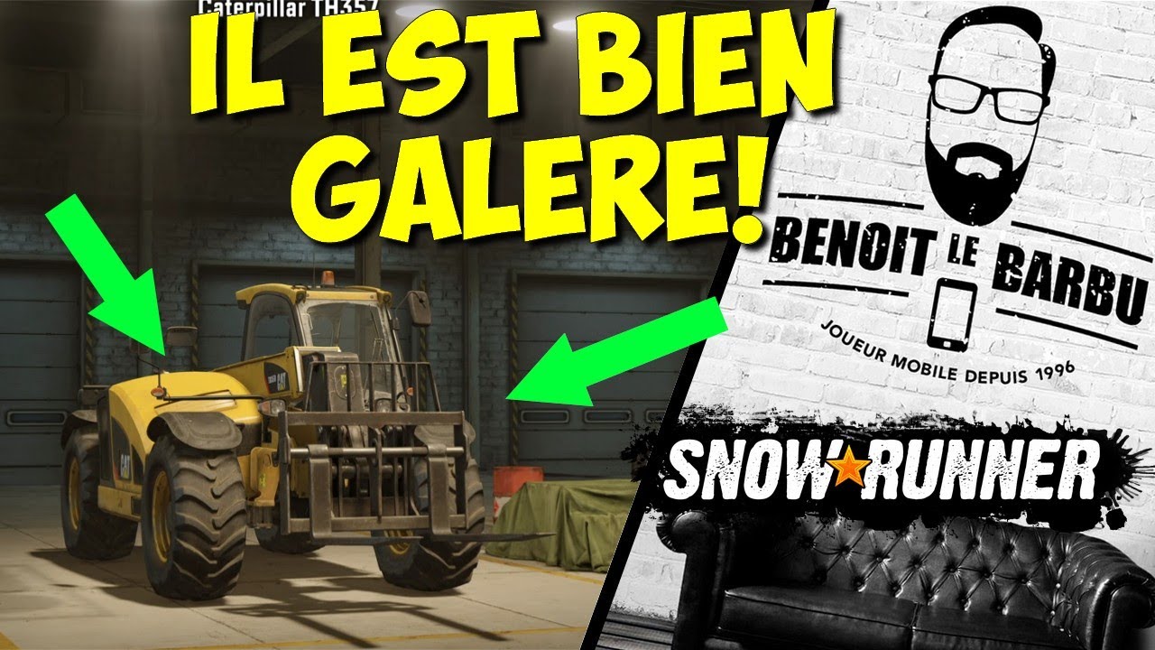 je débloque le caterpillar th357 et première mission! - Snowrunner FR