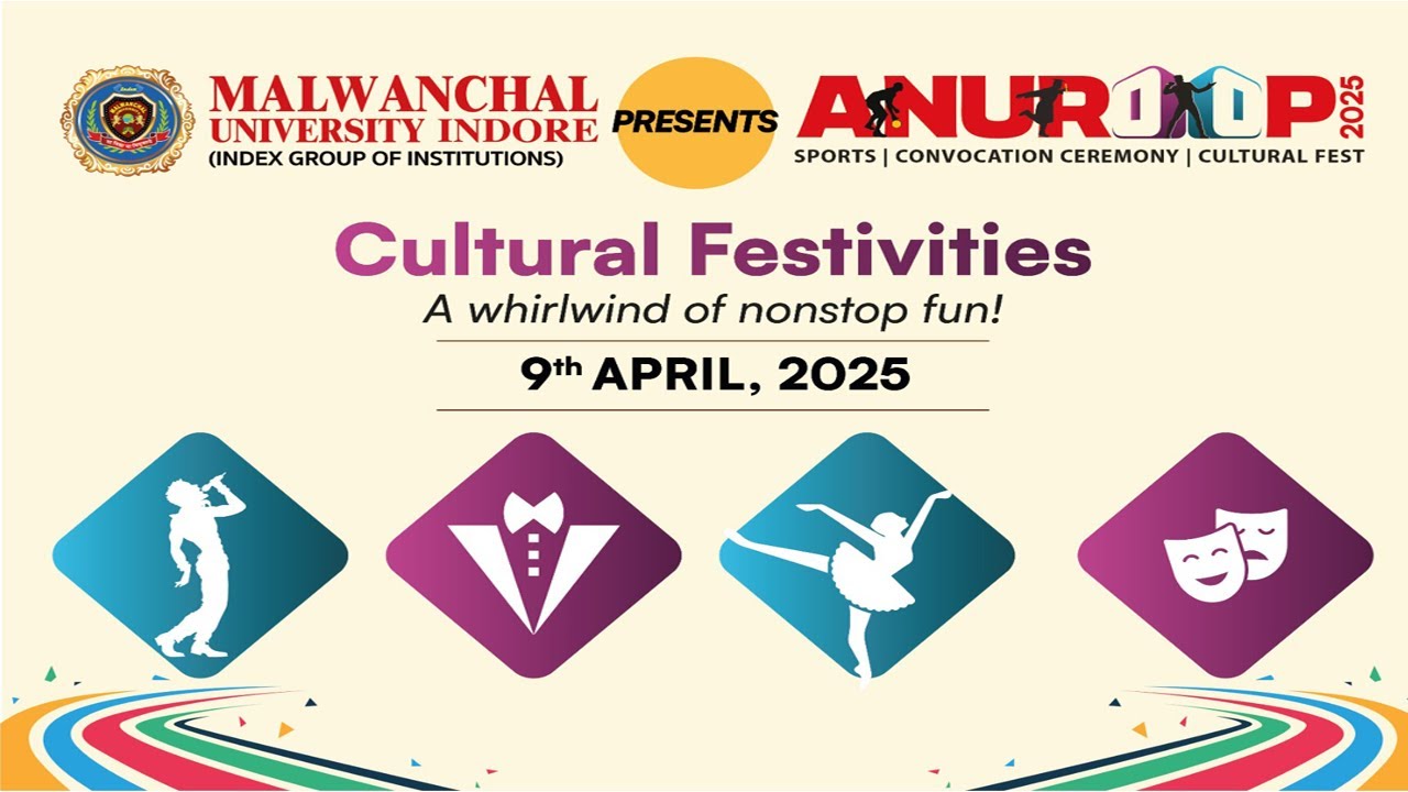 DAY-2 II MALWANCHAL UNIVERSITY-ANUROOP 2025 II Index Group of Institutions 4th CONVOCATION CEREMONY2