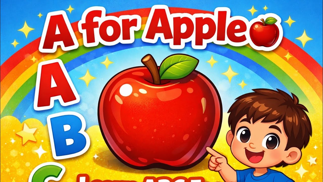 A for Apple 🍎 | ABC Alphabet Learning for Kids | Preschool Learning #kidslearning 