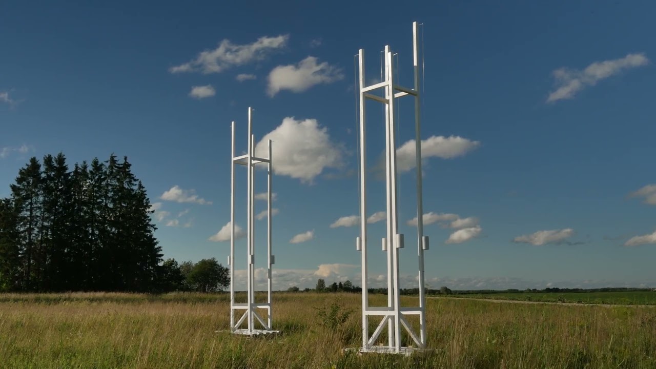 'Powerless Flight' aeolian wind harp installation