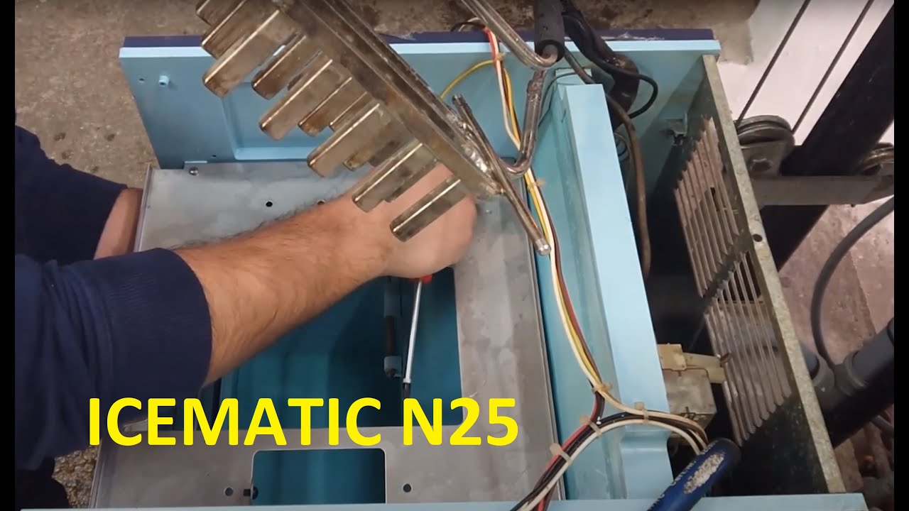 Icematic N25 assembling after cleaning and disinfection