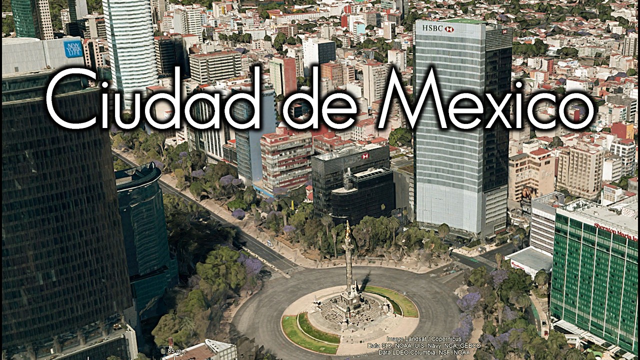 City of Mexico CDMX panoramic view