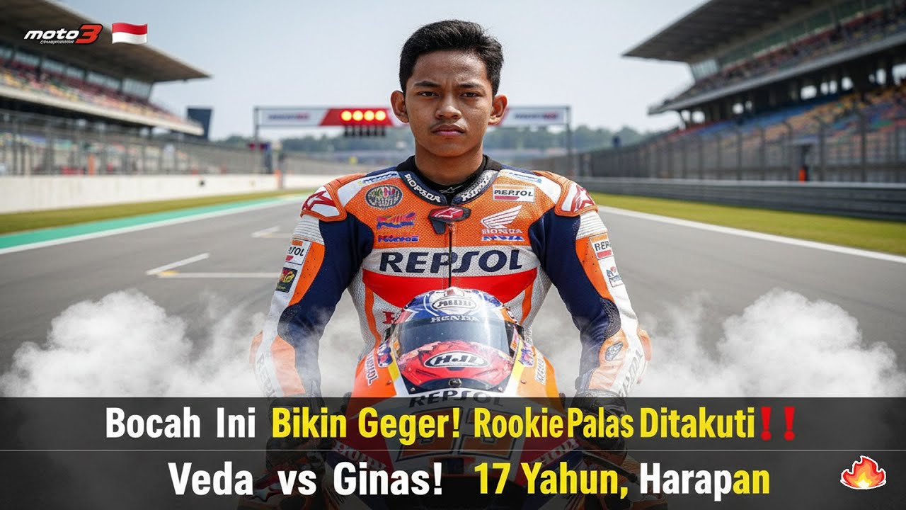 🔥 Rookie Paling Ditakuti di Moto3 2026 Veda Ega Bikin Spanyol & Italia Deg Degan!