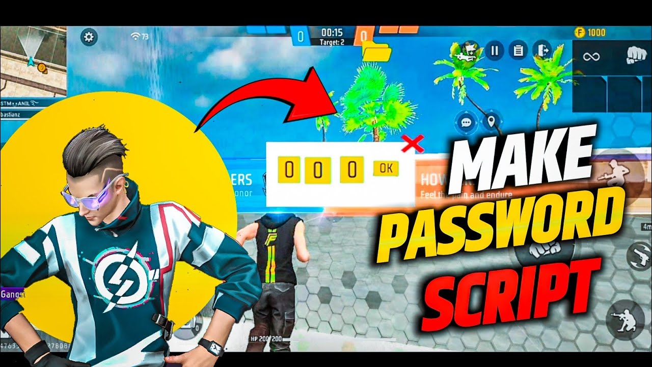 HOW TO MAKE PASSWORD HUD CRAFTLAND FREE FIRE @Stmanil