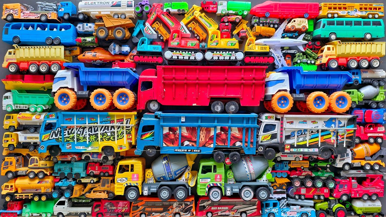Mobil Mobilan Truk Oleng , Mobil Truk Molen, Mobil Balap, Truk Pasir, Excavator, Mobil Roket, Damkar