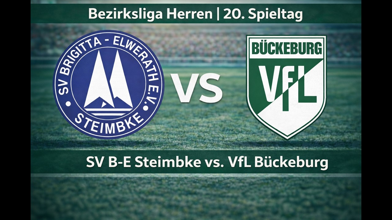 Bezirksliga Herren 20. Spieltag SV B-E Steimbke vs VfL Bückeburg