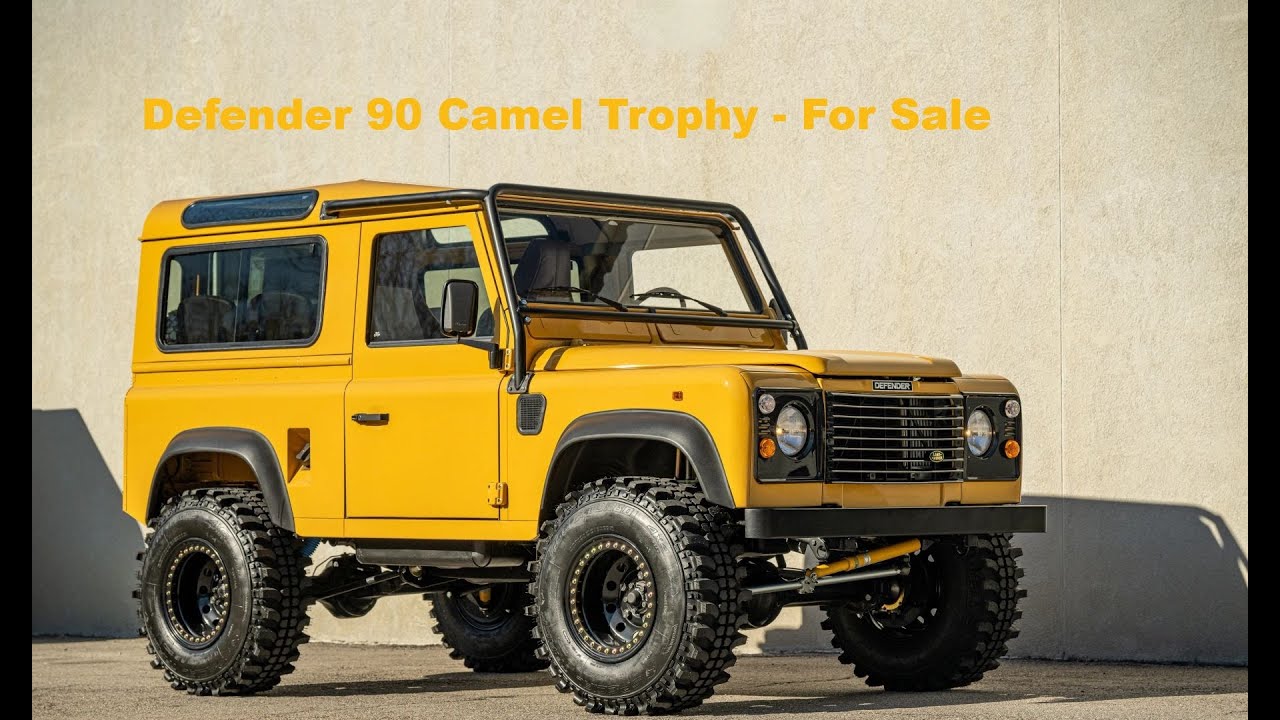 1997 Defender Camel Trophy D90 Land Rover Sandglow Yellow Full Build 300Tdi For Sale Car Cave Aiken