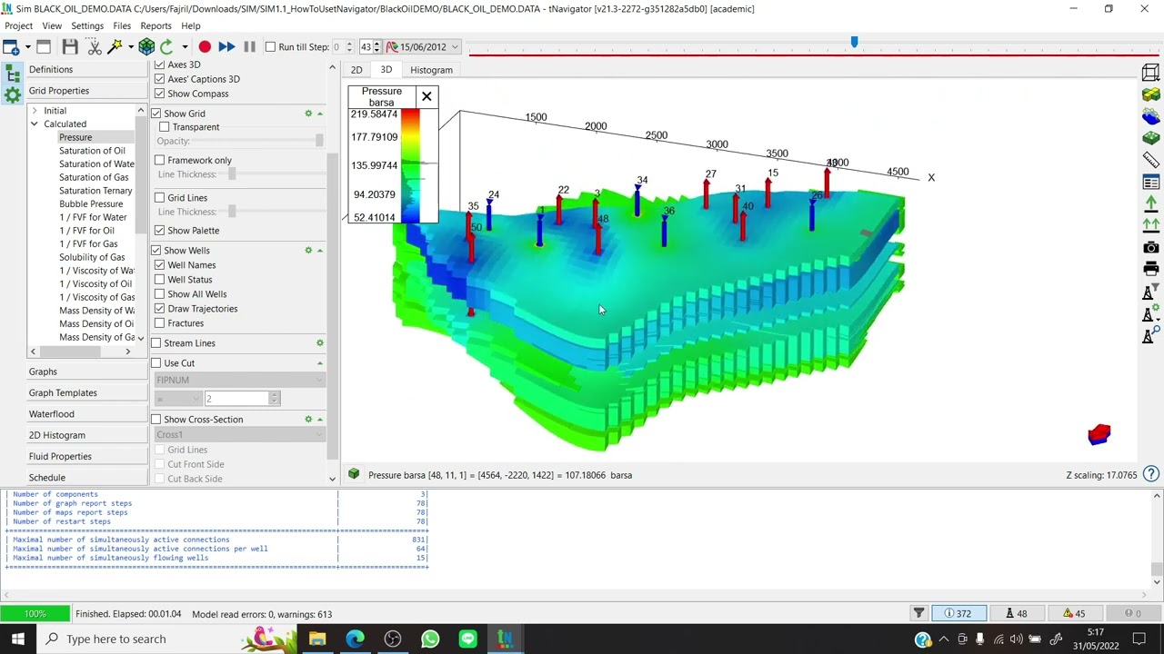 SIM Part 4 2D Grid, Cross Section, Evaluating HM