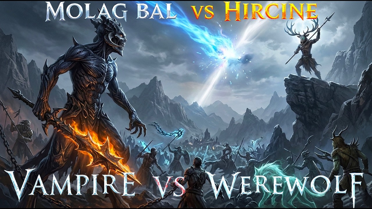 Masters of Blood and Fang (Molag Bal vs. Hircine - Vampire vs. Werewolf)🎵The Elder Scrolls V: Skyrim
